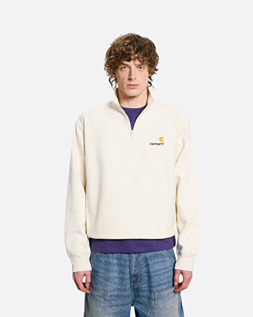 American Script Krem Erkek Sweatshirt - 3