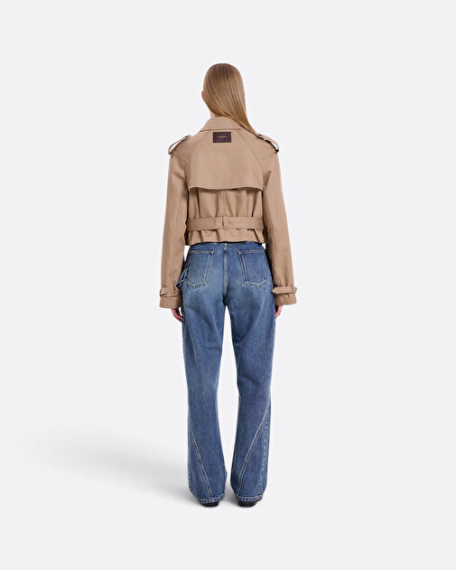 Twisted Workwear Mavi Kadın Jean Pantolon - 4
