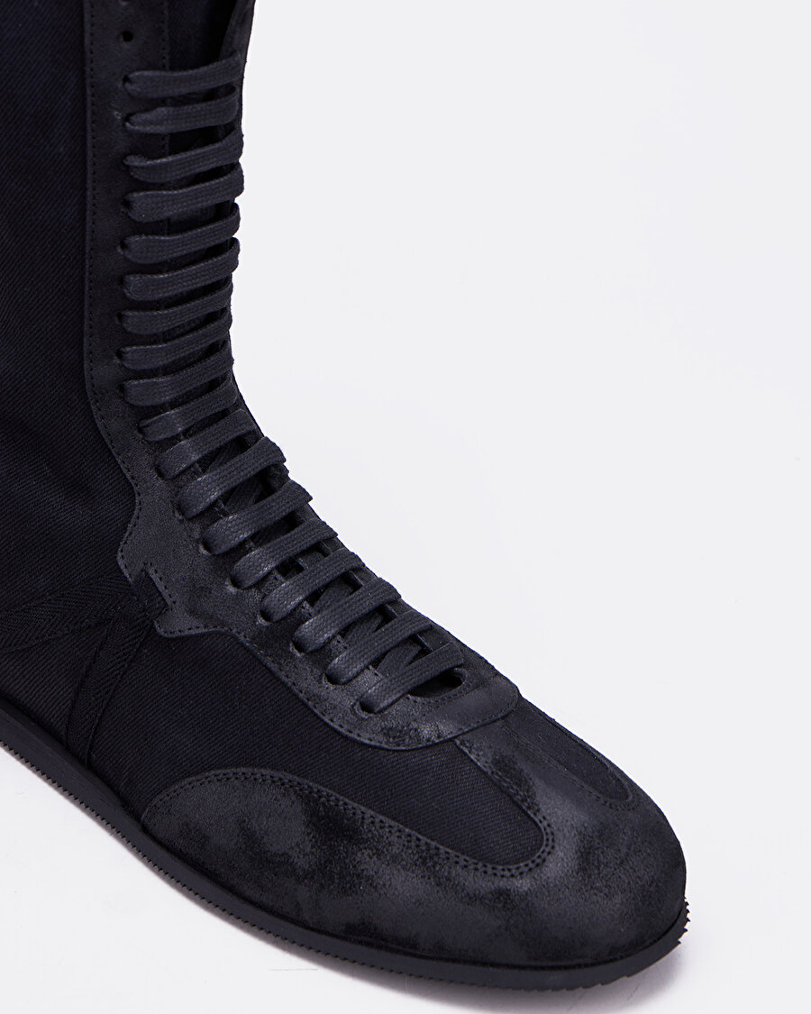 Fides High-Top Siyah Erkek Sneakers - 5