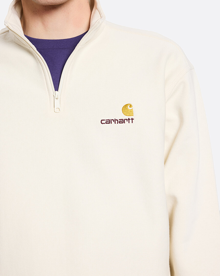 American Script Krem Erkek Sweatshirt - 5