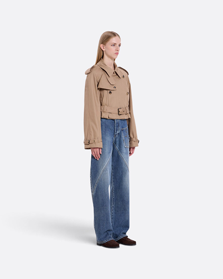 Twisted Workwear Mavi Kadın Jean Pantolon - 3