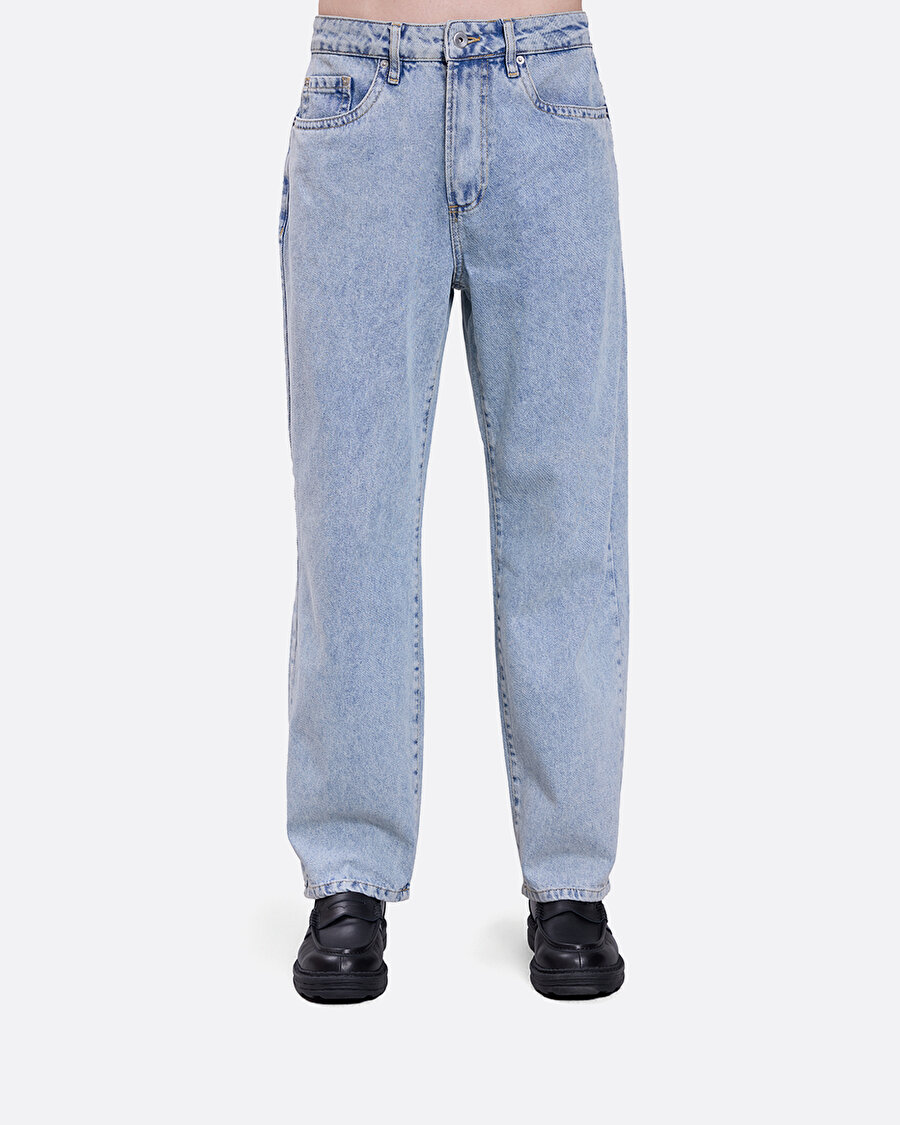 Denim Classic Açık Mavi Erkek Jean Pantolon - 4