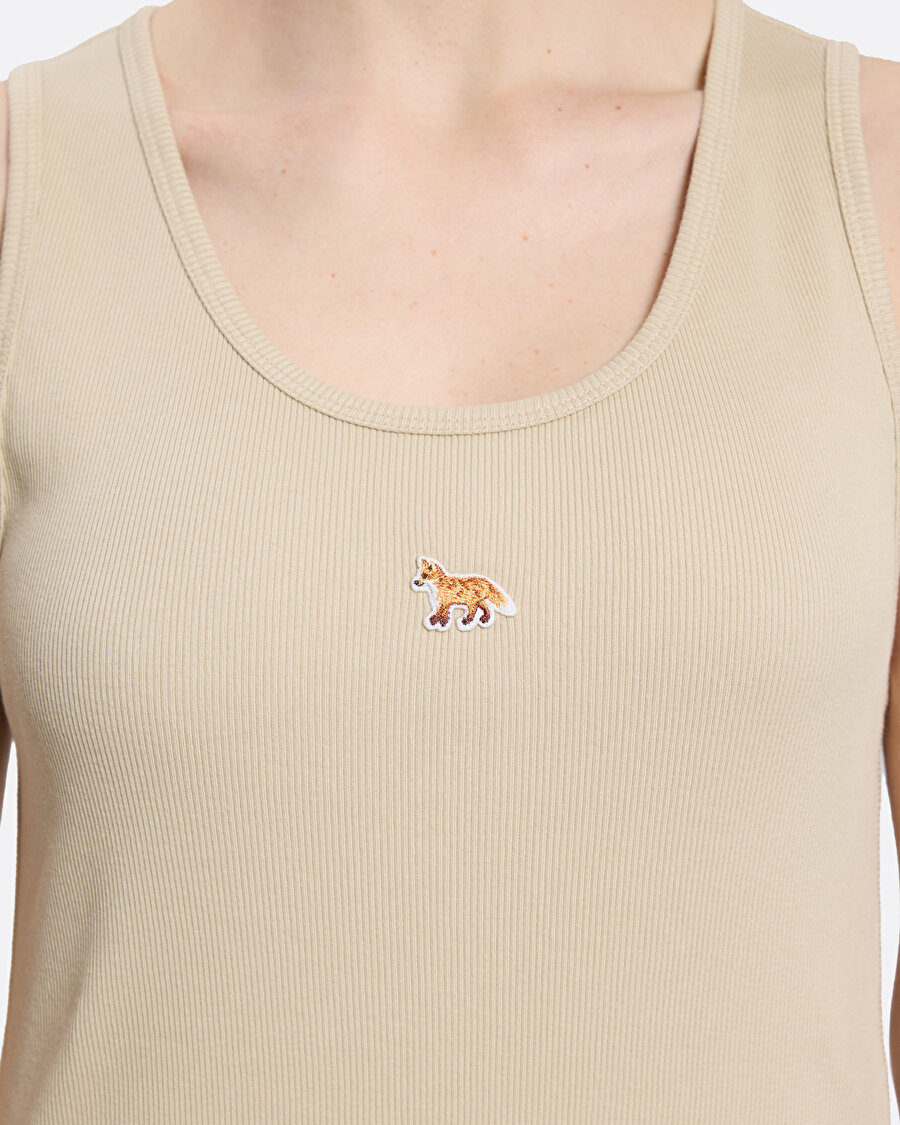 Natural Baby Fox Ribbed Bej Kadın Elbise - 5