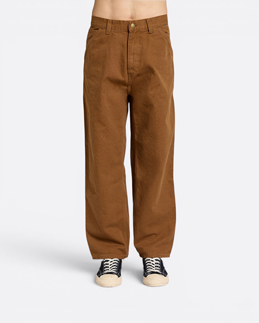 Og Single Knee Açık Kahverengi Erkek Pantolon - 5