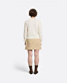 Patch Pocket Krem Kadın Etek - 4
